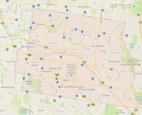 City of Monash map
