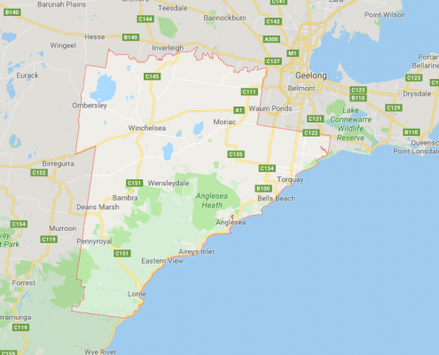 Surf Coast Shire Map