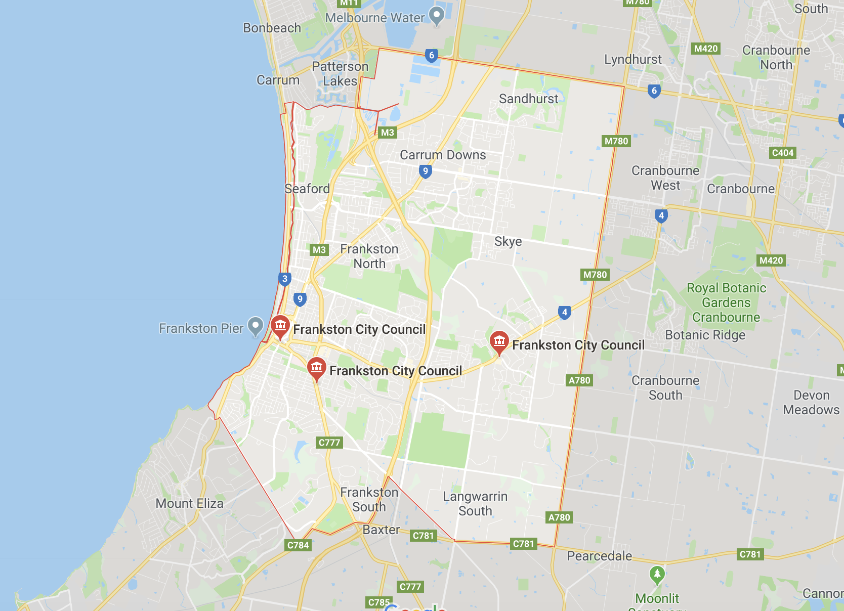 Map Of Frankston And Surrounding Suburbs Tree Removal Guidelines In The Frankston City Council | Jim's Trees